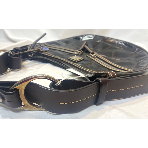 Dooney & Bourke Nile Collection Brown T'moro Small Circle Hobo - Picture 4 of 14